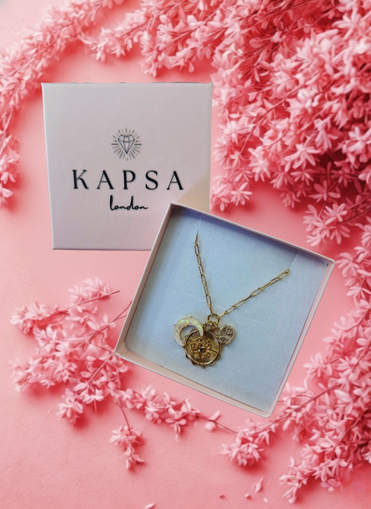 Cancer Zodiac Necklace – Horoscope Pendant with Moon & Celestial Charms