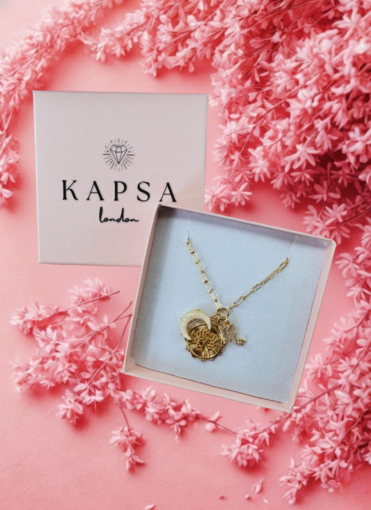 Scorpio Zodiac Necklace – Horoscope Pendant with Moon & Celestial Charms