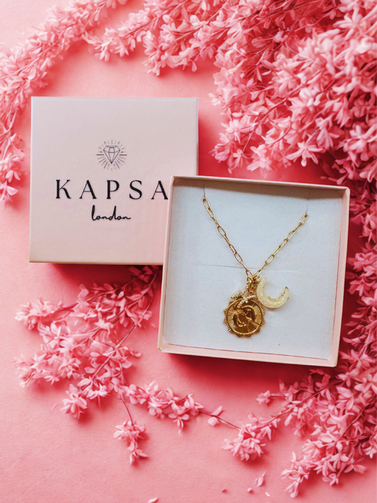 Pisces Zodiac Necklace – Horoscope Pendant with Moon & Celestial Charms